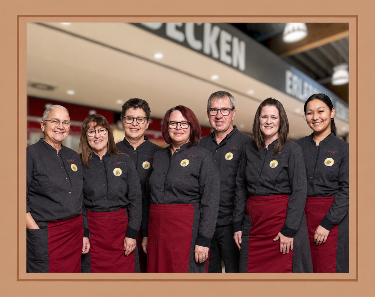 Gruppenbild REWE Pfleger Metzgerteam