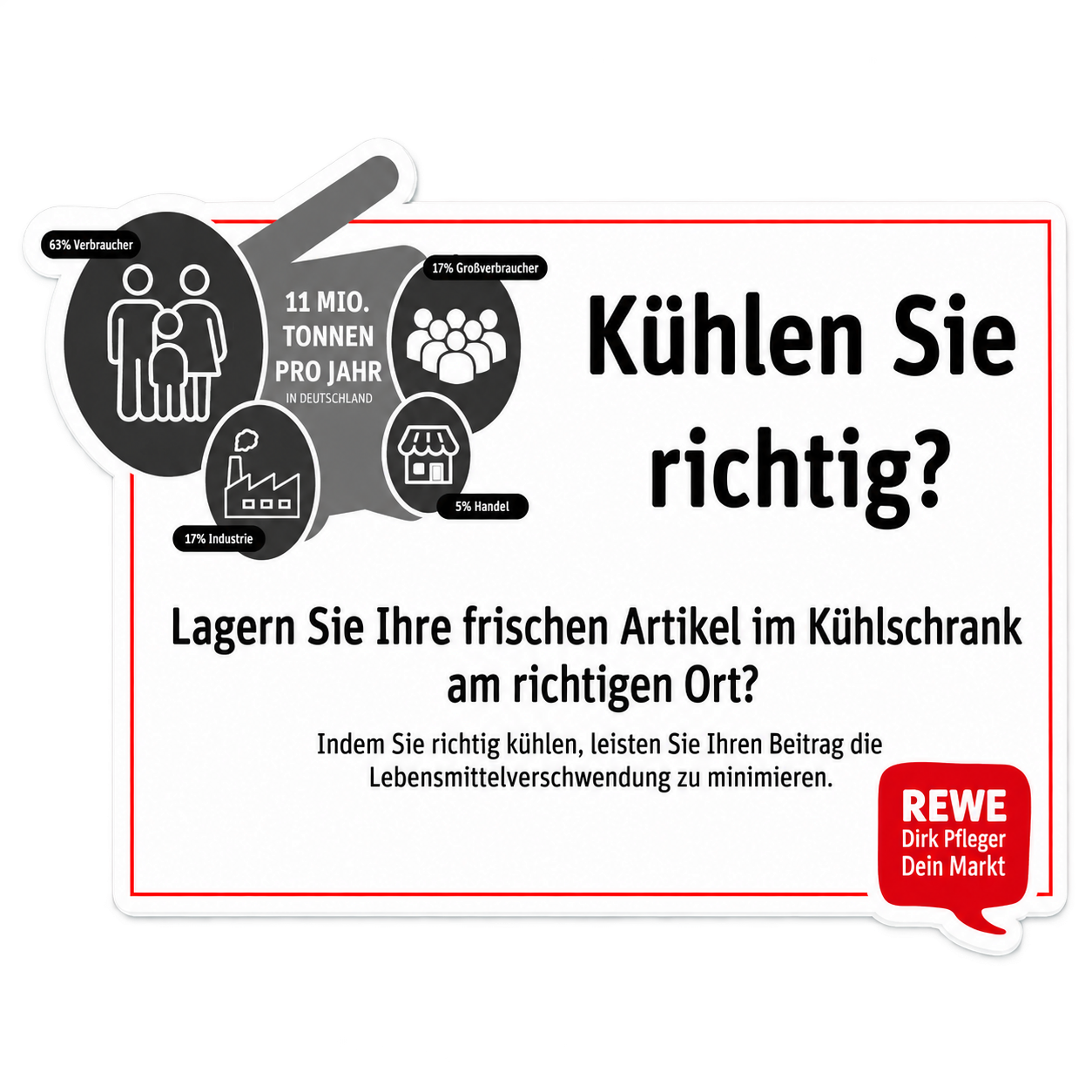 Gegen Lebensmittelverschwendung 1 REWE Frei von Logo